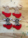 Goat earrings