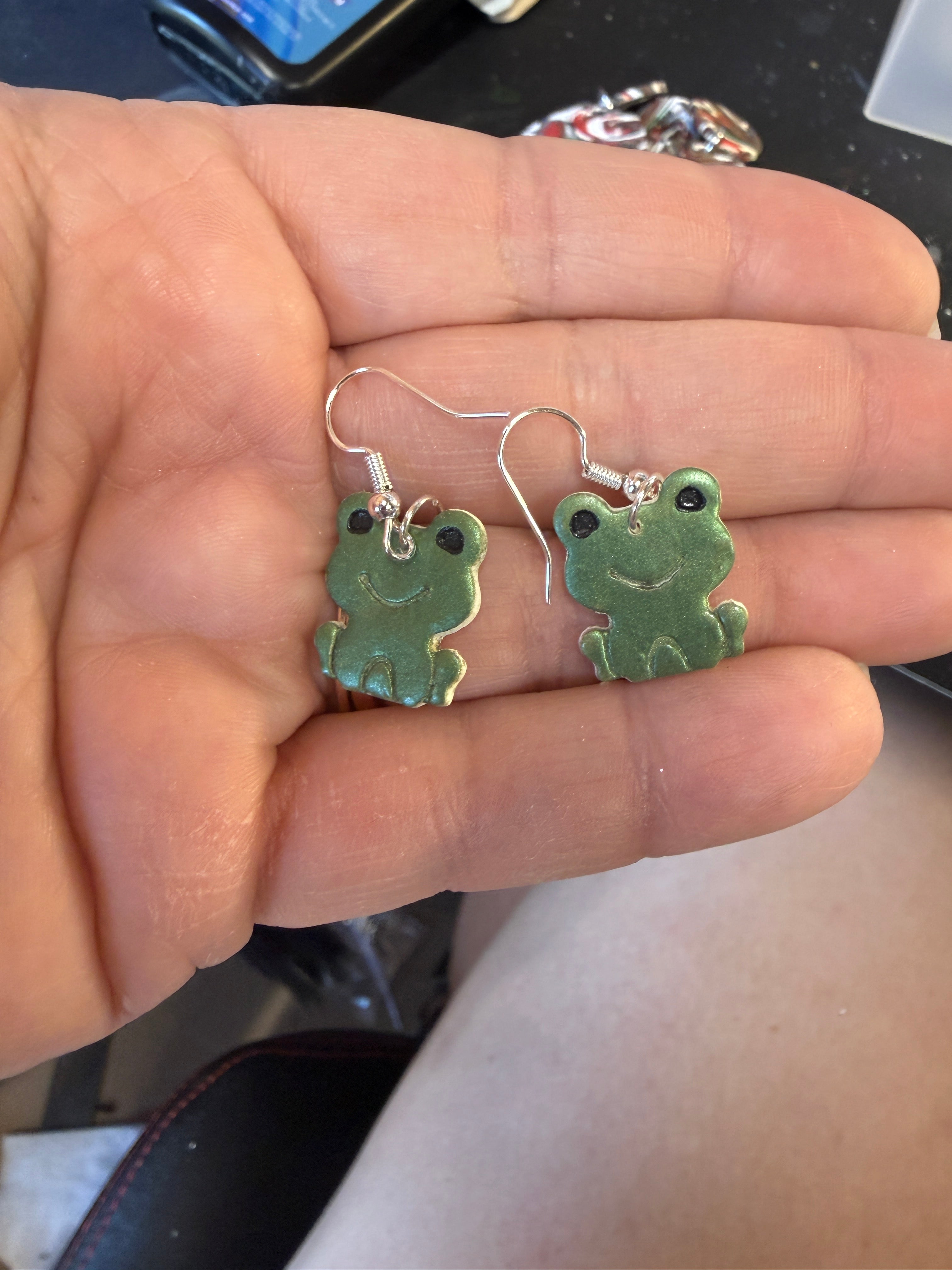 Frog earrings