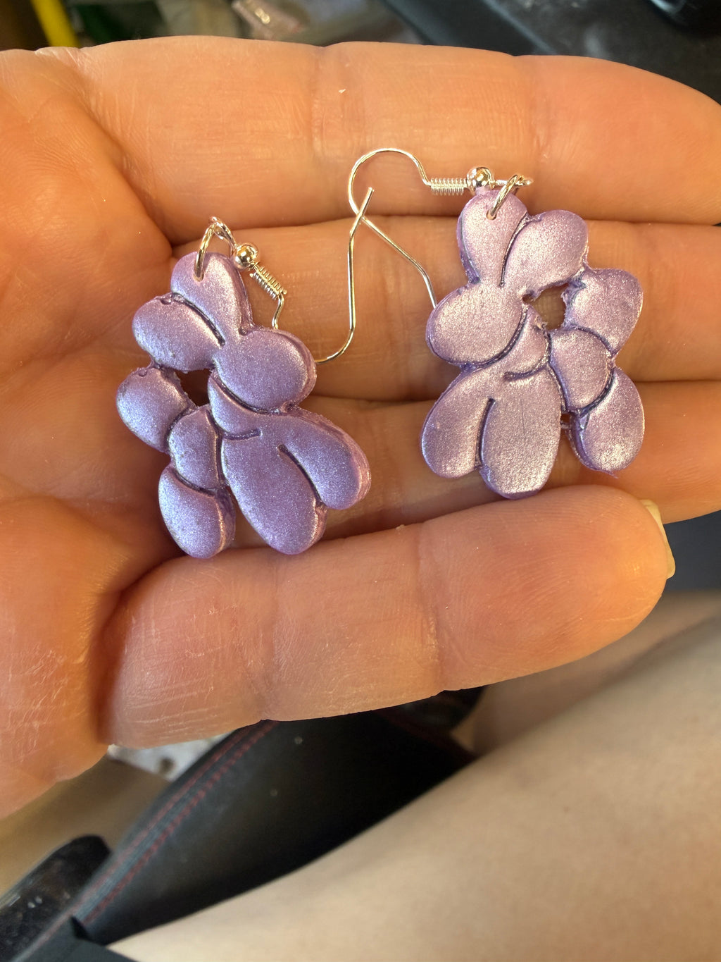 Dog ballon earrings