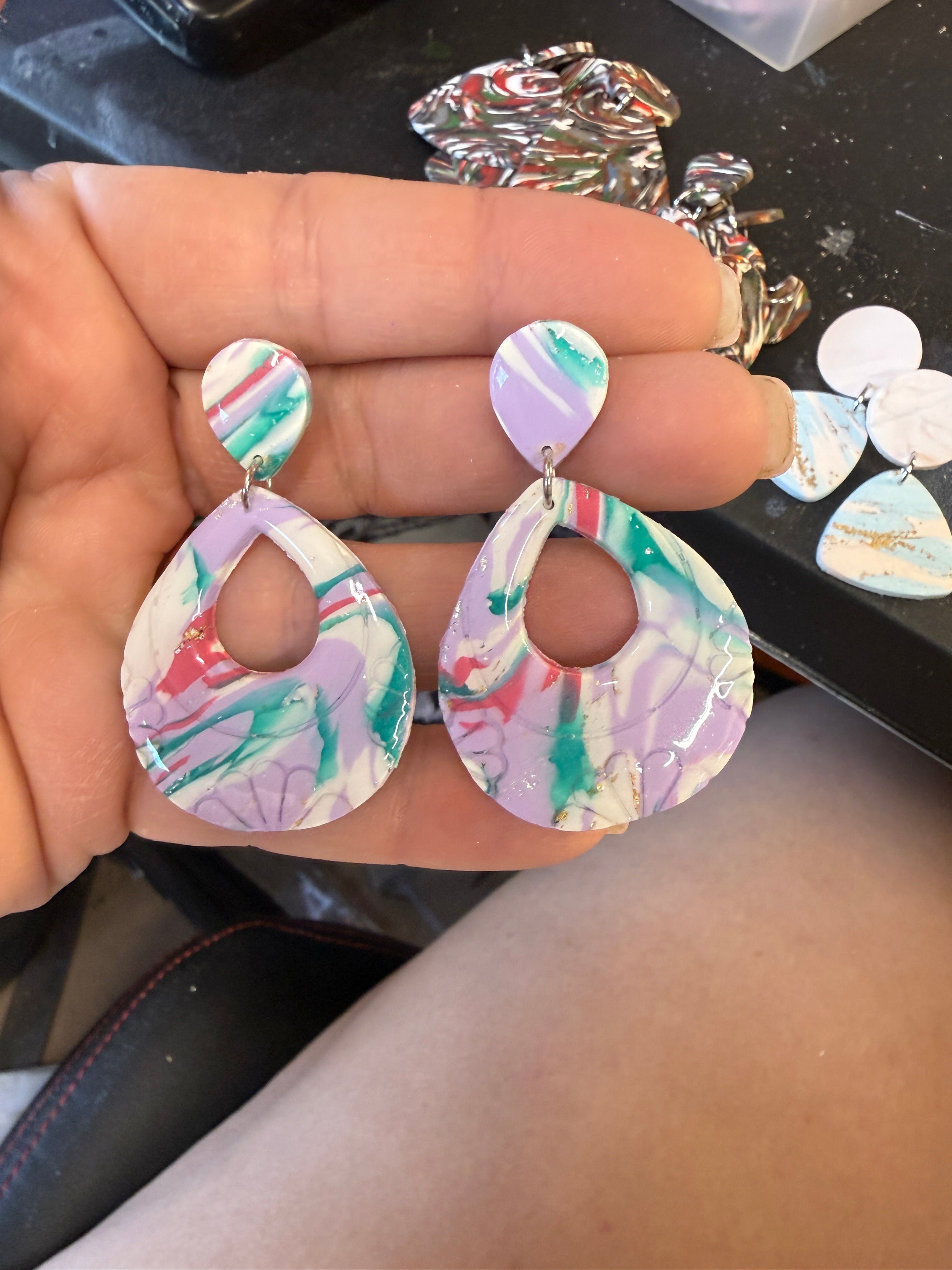 Clay earrings