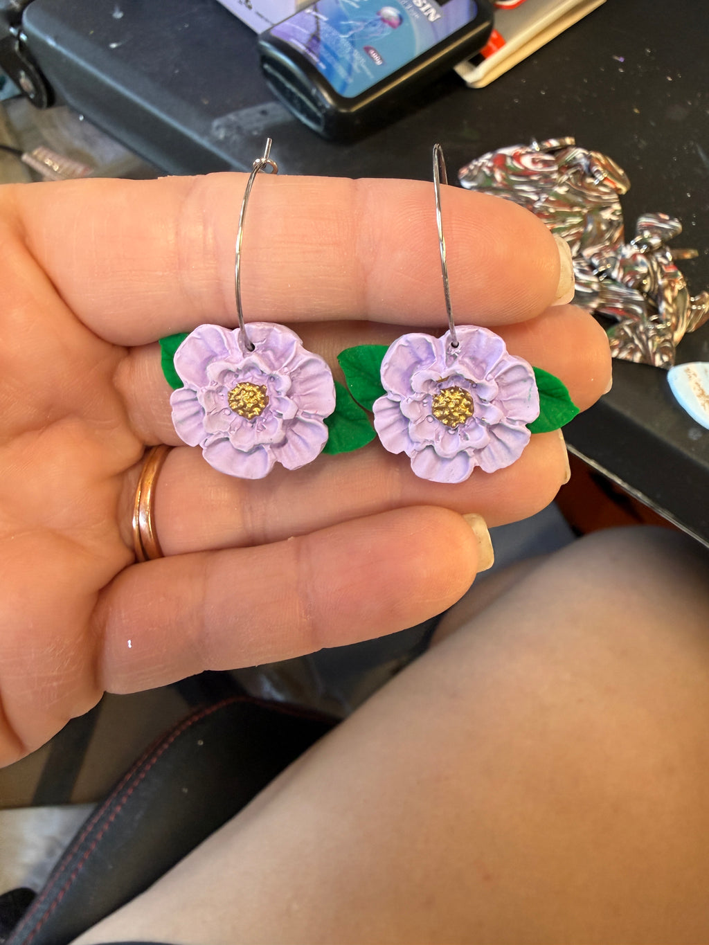 Clay earrings